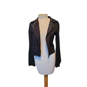 Olsenboye moto jacket size Small studded soft shell zip
